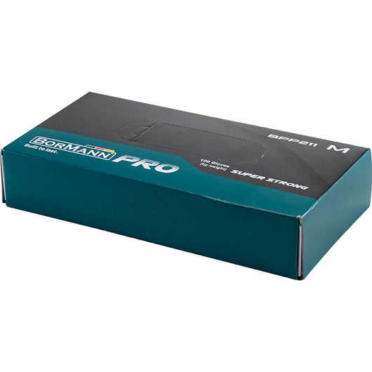 BORMANN Pro BPP211 Γάντι Νιτριλίου μιας χρήσεως Μαύρο M 100τεμ - e-mytoolstore.gr
