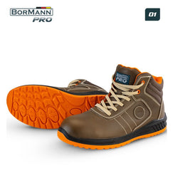 BORMANN Pro BPP8150 Μποτάκι Εργασίας O1, Δέρμα Nubuck, Dover No.40 - e-mytoolstore.gr
