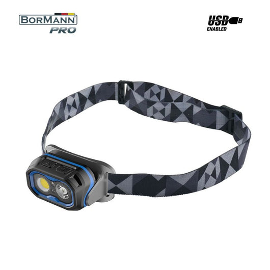 BORMANN Pro BPR6032 Φακός Κεφαλής Επαναφορτιζόμενος Διπλής Λειτουργίας.800Lm, Αδιάβροχος - e-mytoolstore.gr