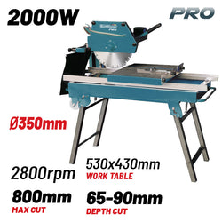 BORMANN Pro BTC3500 Κόφτης Πλακιδίων Υγρής Κοπής Φ800mm