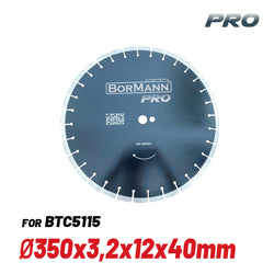 BORMANN Pro BTC5116 Δίσκος Κοπής Μπετού/Ασφάλτου Φ350x3.2x12x25,4mm