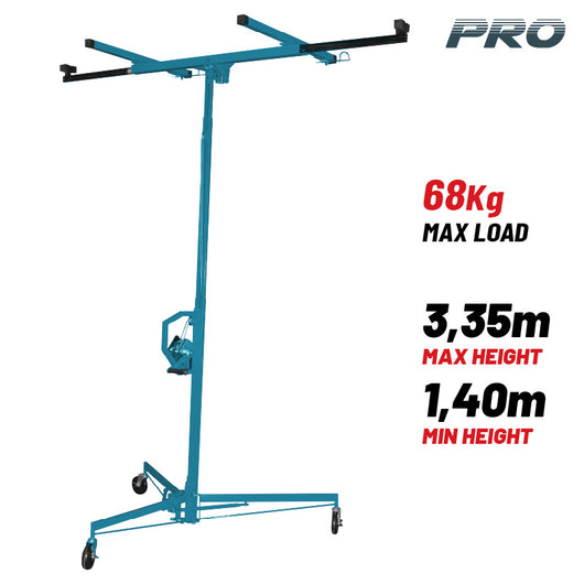 BORMANN Pro BTC6200 Ανυψωτικό Γυψοσανίδας 3,35m με Μέγιστο Φορτίο, 68Kg