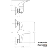 BORMANN Elite BTW3020 Μπαταρία Μπάνιου "Iris" 40mm,Αναμεικτική 650gr - e-mytoolstore.gr