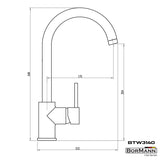 BORMANN Elite BTW3140 Μπαταρία Κουζίνας Julia 35mm Αναμεικτική 800Gr - e-mytoolstore.gr