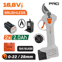 NAKAYAMA PRO EC1428 Ψαλίδι Κλάδου Brushless Μπαταρίας 16.8V,0-22/28mm,1kg,2x2Ah Li-Ion - e-mytoolstore.gr
