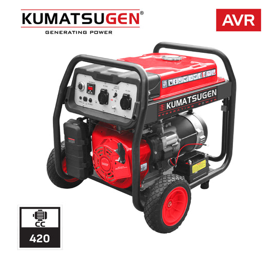 KUMATSUGEN GB8500MP Γεννήτρια Βενζίνης,AVR,8,1Kva/16Hp με Μίζα & Μπαταρία