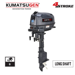 KUMATSUGEN GM6100 Εξωλέμβια Μηχανή Τετράχρονη 6,0Hp Προπέλα Φ210mm, Μακρύλαιμη
