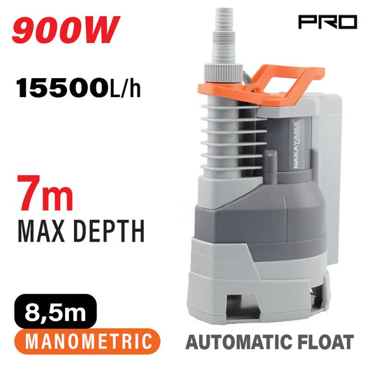 NAKAYAMA Pro NP1080 Αντλία Ακαθάρτων Ενσωματωμένο Φλοτέρ 900W - e-mytoolstore.gr