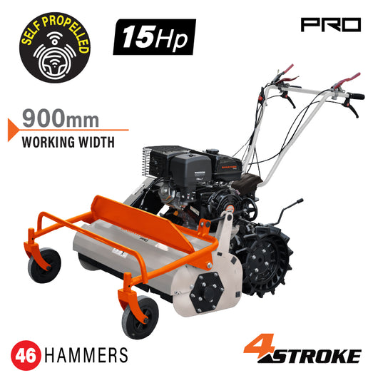 NAKAYAMA Pro PB8900 Aυτοκινούμενος Καταστροφέας Χόρτων,Βενζινοκίνητος,15Hp,Τετράχρονος Κινητήρας
