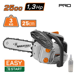 NAKAYAMA PC3100 Αλυσοπρίονο Κλαδευτικό Βενζίνης 25.4cc, 25cm, 3/8, 1,3mm, 40Links - e-mytoolstore.gr