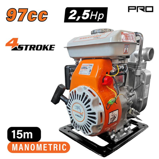 NAKAYAMA Pro SP9800 Αντλία Βενζίνης Τετράχρονη, 2.5Hp - e-mytoolstore.gr