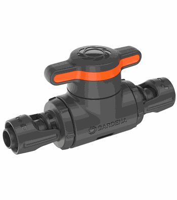 13207-20 Σύνδεσμος Gardena Micro-Drip 13 mm με Βάνα