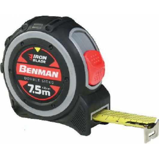 BENMAN 71020 Μετροταινία Διπλής Όψης 5m x 25mm Iron Blade - mytoolstore.gr