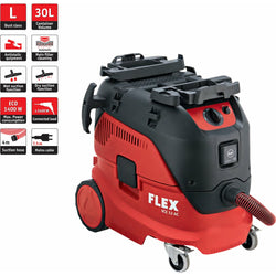 FLEX 444111 Βιομηχανικός Απορροφητήρας 30L Ασφ. με Αυτόμ. Καθαρισμό Φίλτρου 1VCE 33 LAC400 W - mytoolstore.gr