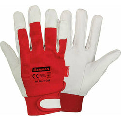 BENMAN 77359 Γάντια με Δέρμα και Ύφασμα Velcro XL - mytoolstore.gr