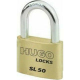Hugo Locks 60293 Λουκέτο Ορειχάλκινο SLIM LINE 50mm SL50 - mytoolstore.gr