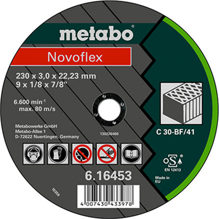 Metabo 616453000 Δίσκος Λείανσης Novoflex 230X3.0X22.23 ΠΕΤΡΑ - mytoolstore.gr