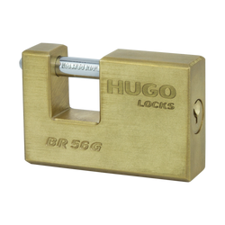 Hugo Locks Ultra BR 85G Λουκέτο Τάκου Ορειχάλκινο με 3 Κλειδιά Ασφαλείας 60053 - mytoolstore.gr