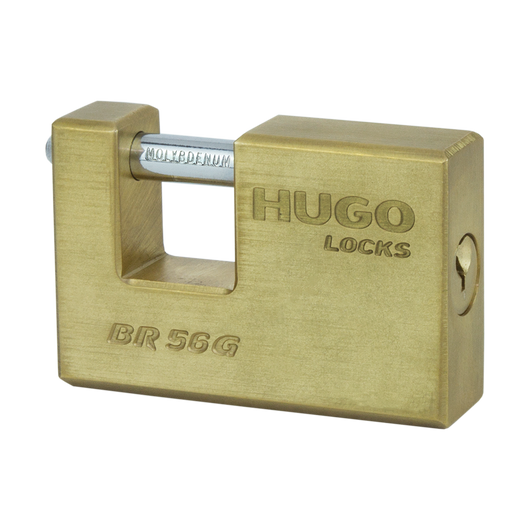 Hugo Locks Ultra BR 85G Λουκέτο Τάκου Ορειχάλκινο με 3 Κλειδιά Ασφαλείας 60053 - mytoolstore.gr