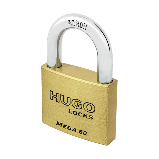 Hugo Locks 60264 Λουκέτο Ασφαλείας Ορειχάλκινο Mega 60mm - mytoolstore.gr