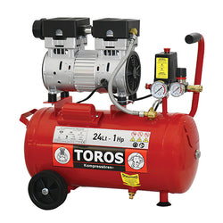 ΑΕΡΟΣΥΜΠΙΕΣΤΗΣ 24LT/1HP OILFREE ΧΑΜ. ΘΟΡΥΒΟΥ - mytoolstore.gr