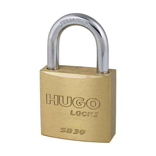 Hugo Locks 60286 Λουκέτο STANDARD BRASS LINE 30mm Από Ορείχαλκο Key Alike - mytoolstore.gr